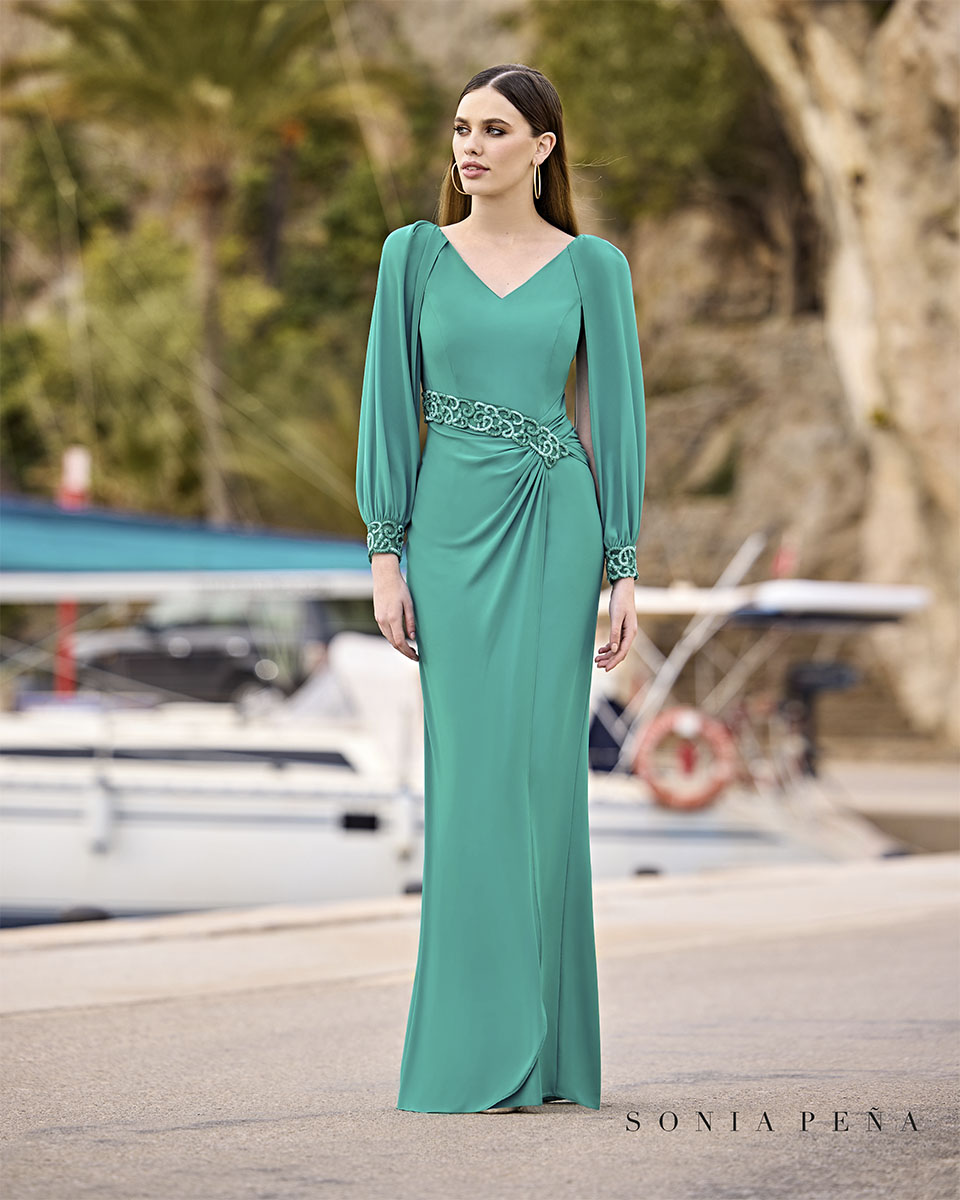 Long dress. DelMar Collection Spring-Summer 2023. Sonia Peña - Ref. 1230006