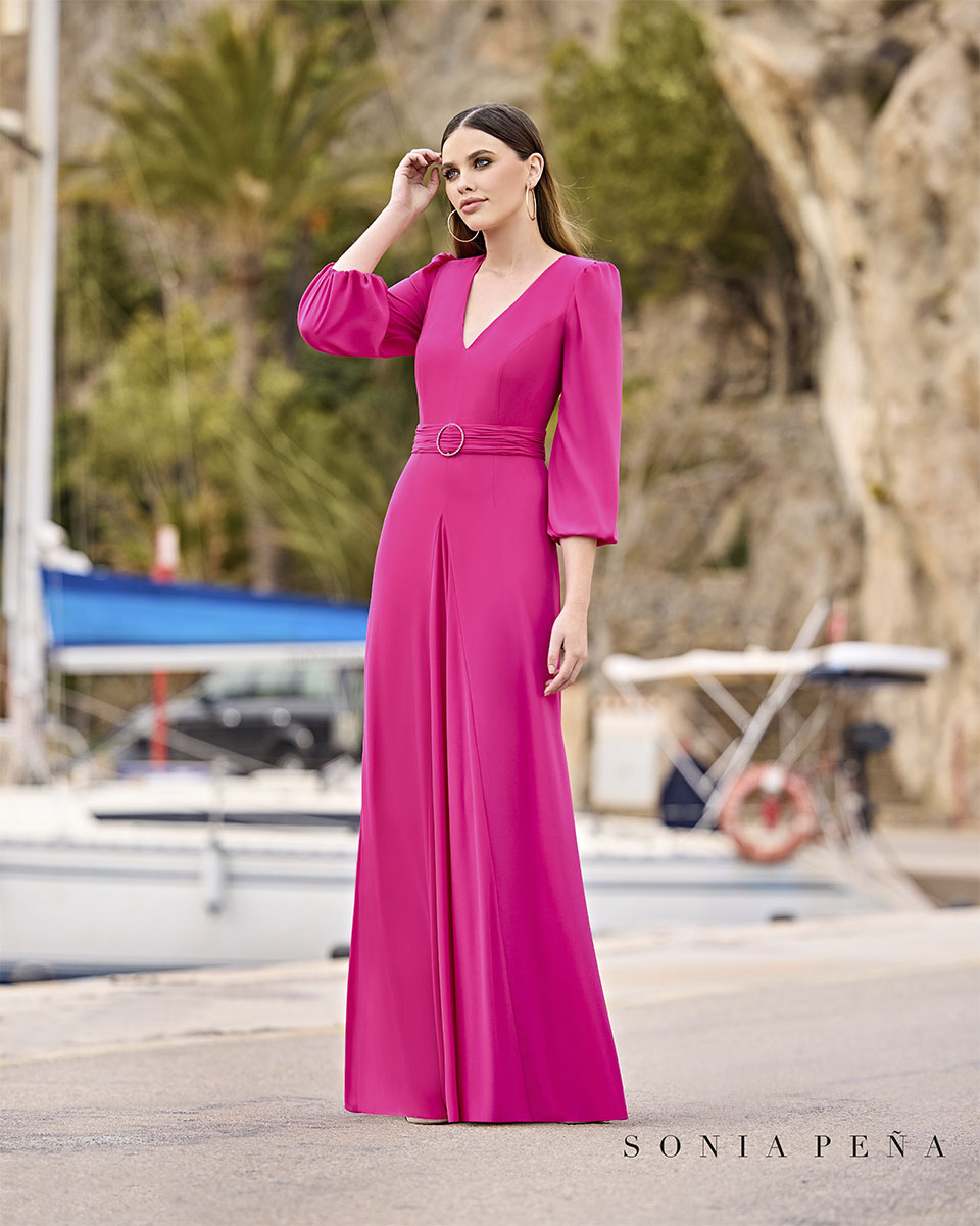 Long dress. DelMar Collection Spring-Summer 2023. Sonia Peña - Ref. 1230010